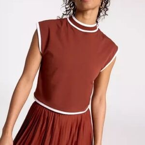 NWT CALIA Women's Ribbed Cropped Mock Neck Tank - XXL